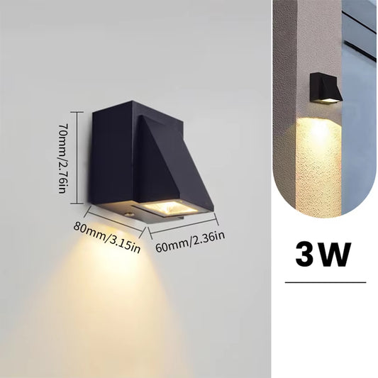 Indoor Outdoor Led Wall Lights IP66 Waterproof up down LED 6W Led Wall Lamp Surface Mounted Garden Porch Sensor LED Light